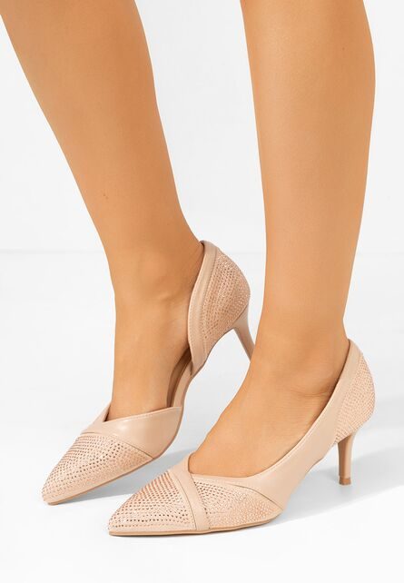 Pantofi stiletto Simone bej