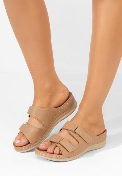 Papuci cu talpa ortopedica Raquela kaki