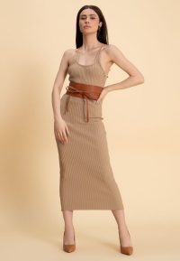 Rochie midi Hannelore Bej