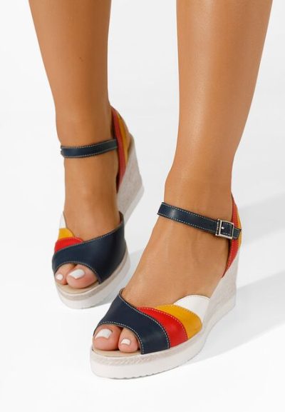 Sandale cu platforma Irvina multicolore