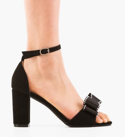 Sandale cu toc Casner Negre