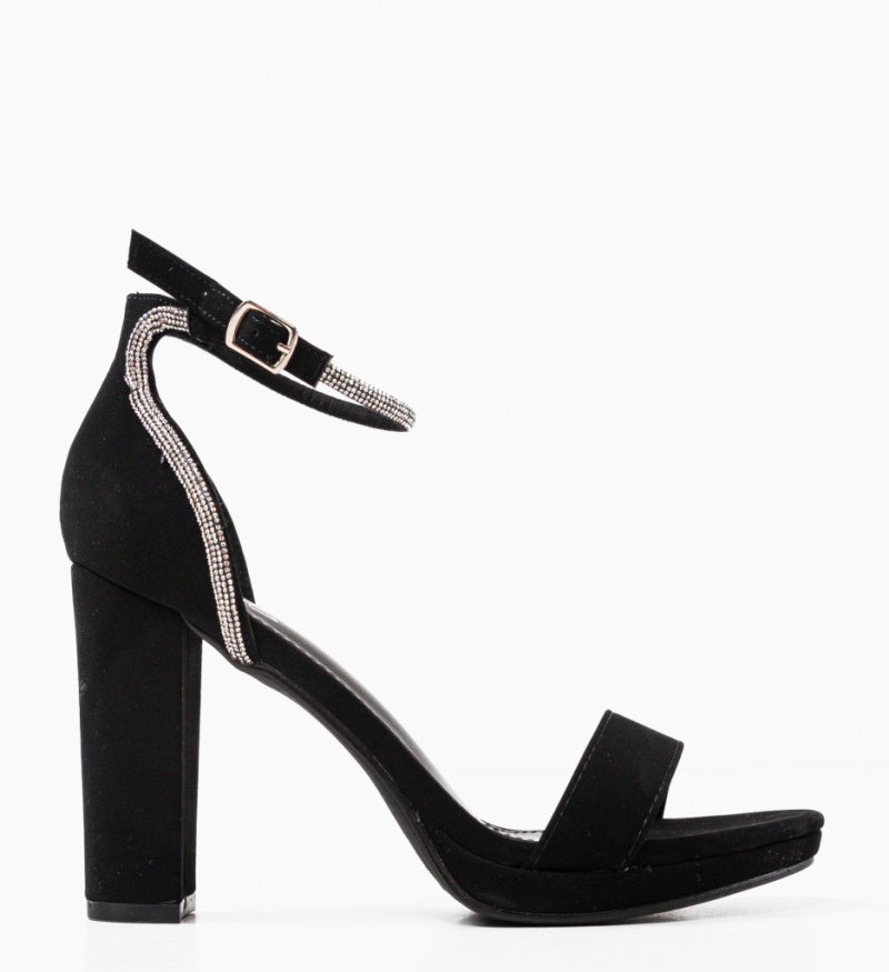 Sandale cu toc Cooper Negre