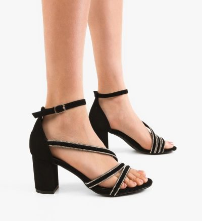 Sandale cu toc Lulit Negre
