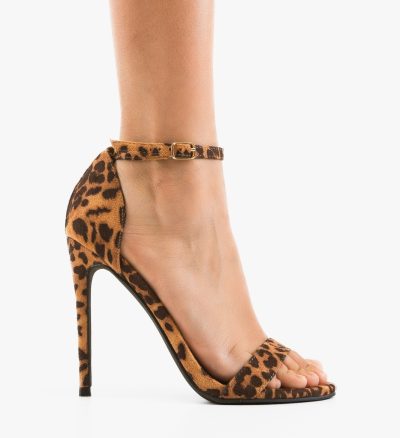 Sandale cu toc Perfect Animal Print