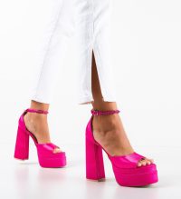 Sandale cu toc Pugh Fuchsia