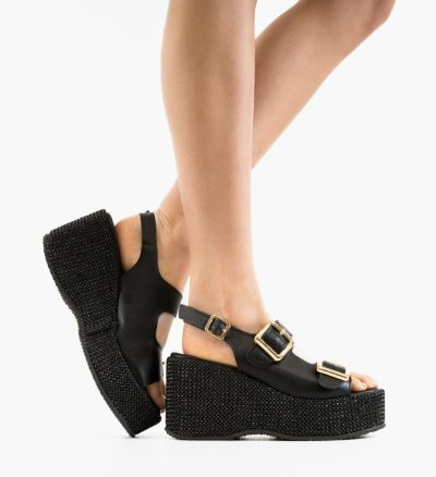 Sandale dama Boreas Negre