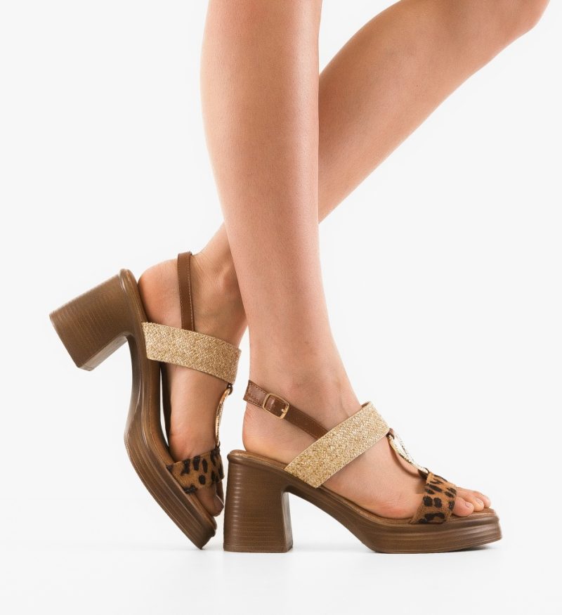 Sandale dama Ellen Animal Print
