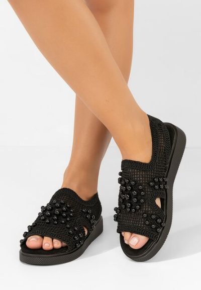 Sandale dama fara toc Marisea negre
