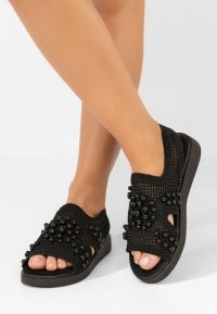 Sandale dama fara toc Marisea negre