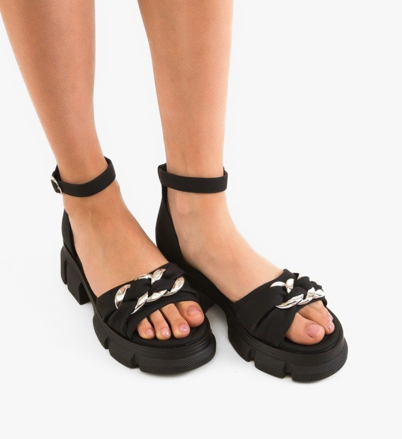 Sandale dama Rashid Negre