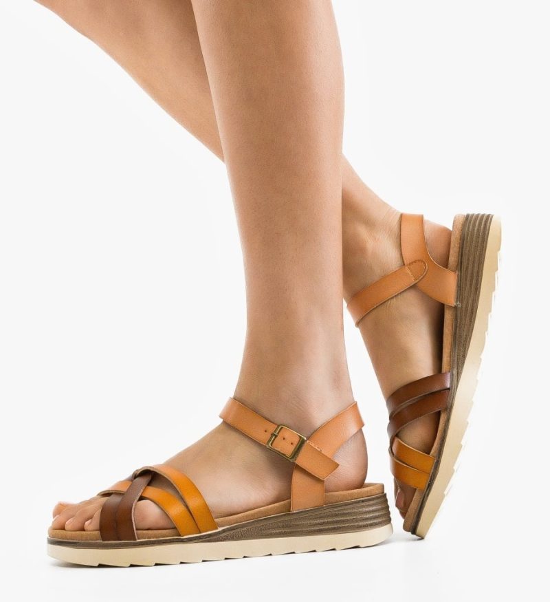 Sandale dama Usha Camel