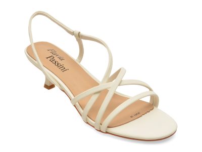 Sandale elegante FLAVIA PASSINI albe, 26261, din piele ecologica