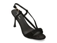 Sandale elegante FLAVIA PASSINI negre, ATH217, din piele intoarsa