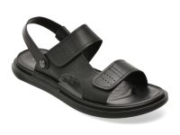 Sandale EPICA negre, 36701, din piele naturala