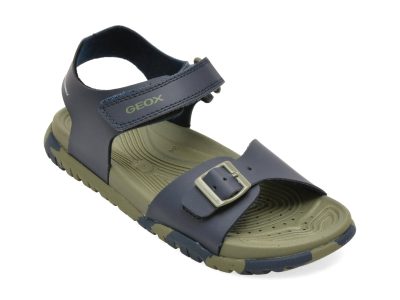 Sandale GEOX bleumarin, J35HMA, din piele ecologica