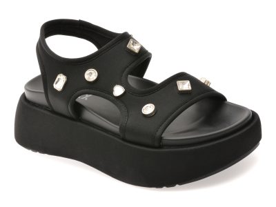 Sandale GRYXX negre, A55, din material textil