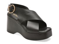 Sandale GRYXX negre, M809, din piele naturala