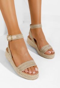Sandale tip espadrile Veldia bej