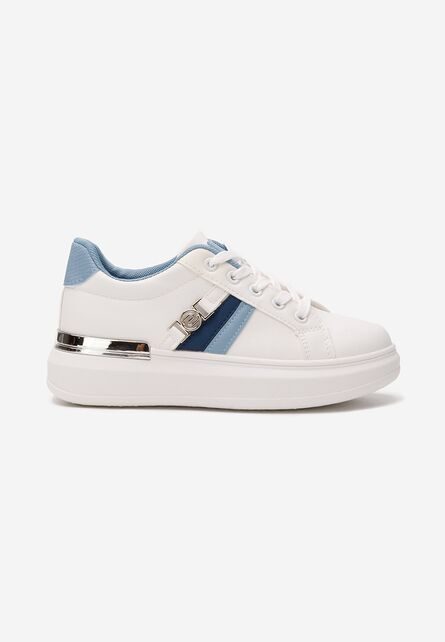 Sneakers copii Kluno albi