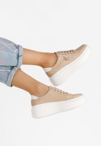Sneakers cu platformă Caliana kaki
