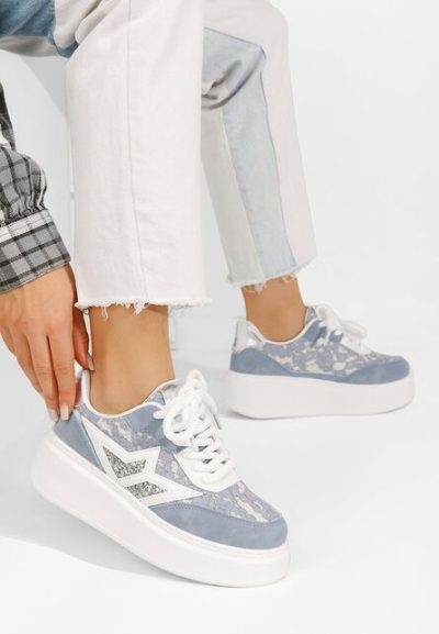 Sneakers cu platforma Dayla albastri