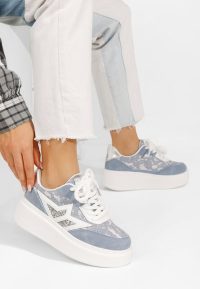 Sneakers cu platforma Dayla albastri