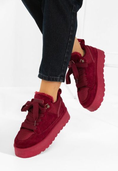 Sneakers cu platformă Isariel grena