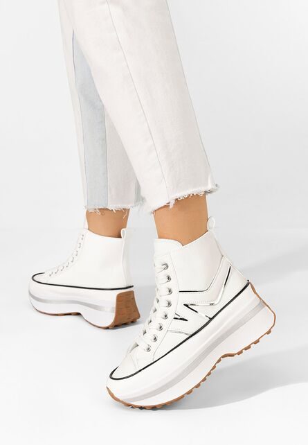 Sneakers cu platformă Kathie V2 albi