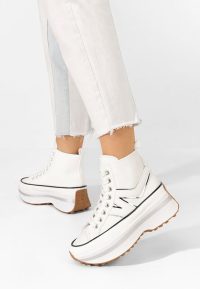 Sneakers cu platformă Kathie V2 albi