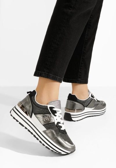 Sneakers cu platforma Lamisia gri