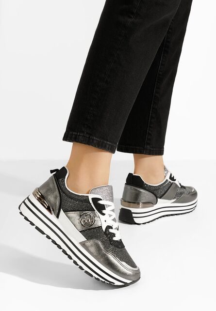 Sneakers cu platforma Lamisia gri