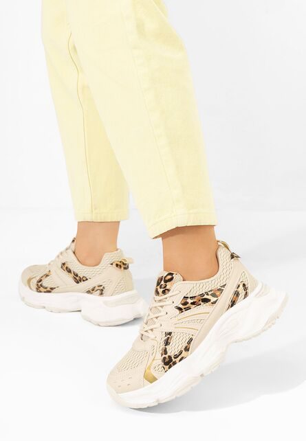 Sneakers cu platformă Marcysa leopard
