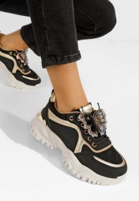 Sneakers cu platformă Seema negri