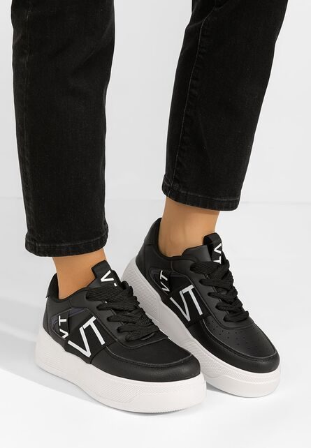 Sneakers cu platforma Vannessa negri