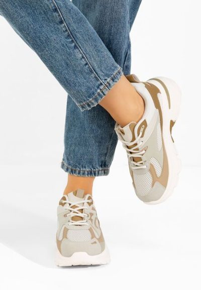 Sneakers cu platformă Zoriva kaki