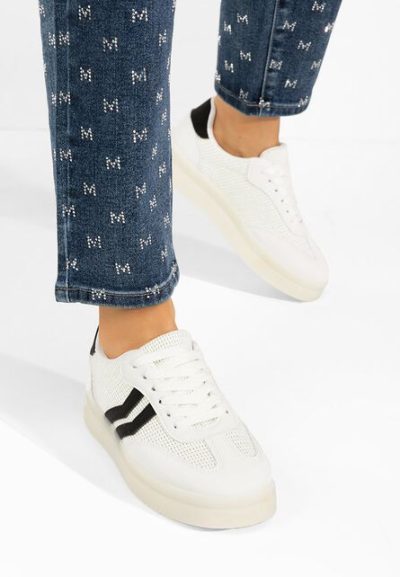 Sneakers dama Amylana albi