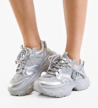 Sneakers dama Careof Argintii