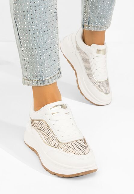 Sneakers dama Dalyana albi
