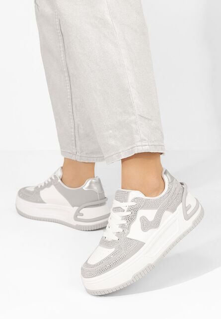 Sneakers dama Darrya albi