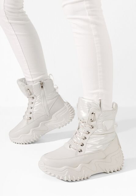 Sneakers dama de iarna Nalonia bej