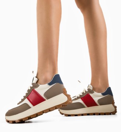 Sneakers dama Feytong Khaki 2