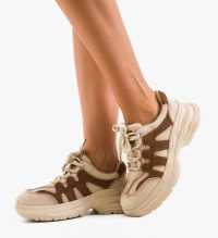 Sneakers dama Iman Bej 2