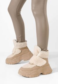 Sneakers dama imblaniti Comino kaki