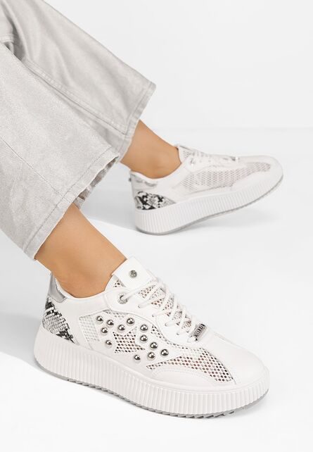 Sneakers dama Jeanetta albi