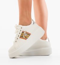 Sneakers dama Wayne Argintii