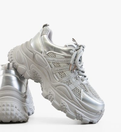 Sneakers dama Zerra Argintii