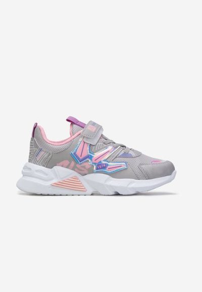 Sneakers fete gri Abatia