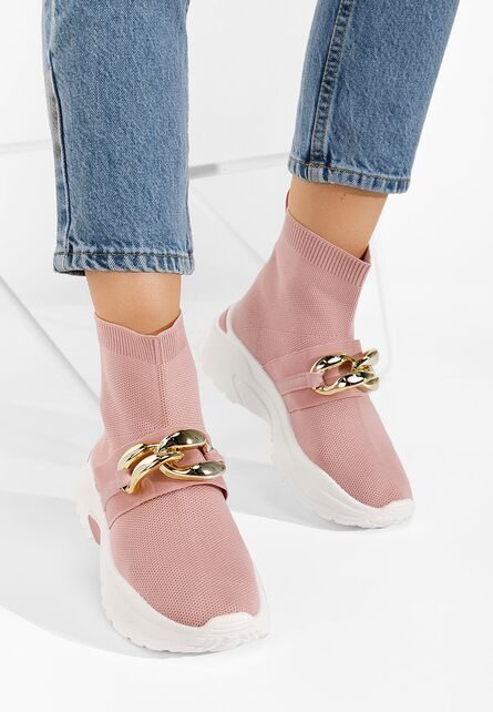 Sneakers tip soseta Alone roz