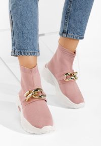 Sneakers tip soseta Alone roz